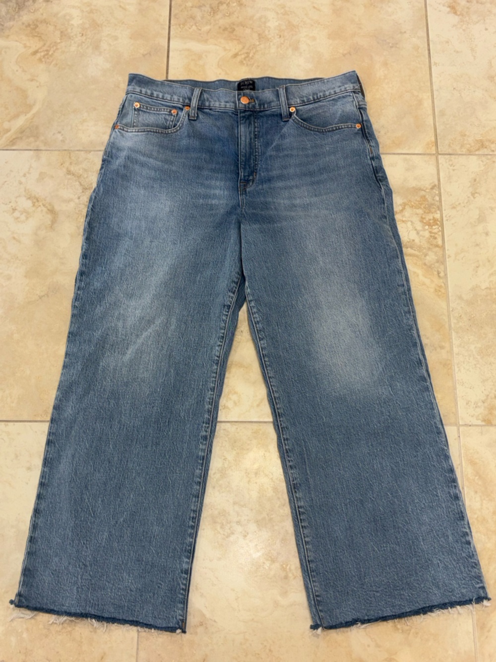 J. Crew Wide Leg Crop Jeans